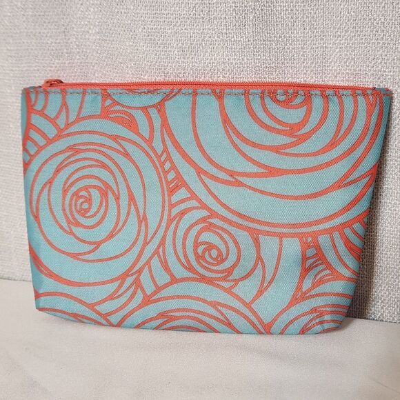 5/$20 Ipsy Cosmetic Makeup Travel Organizer Purse Organizer Blue Orange - Picture 2 of 7